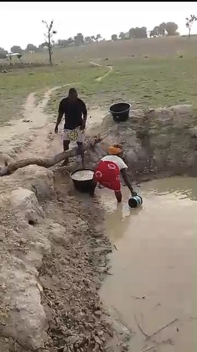 Community water collection area in Nasarawa outreach context
